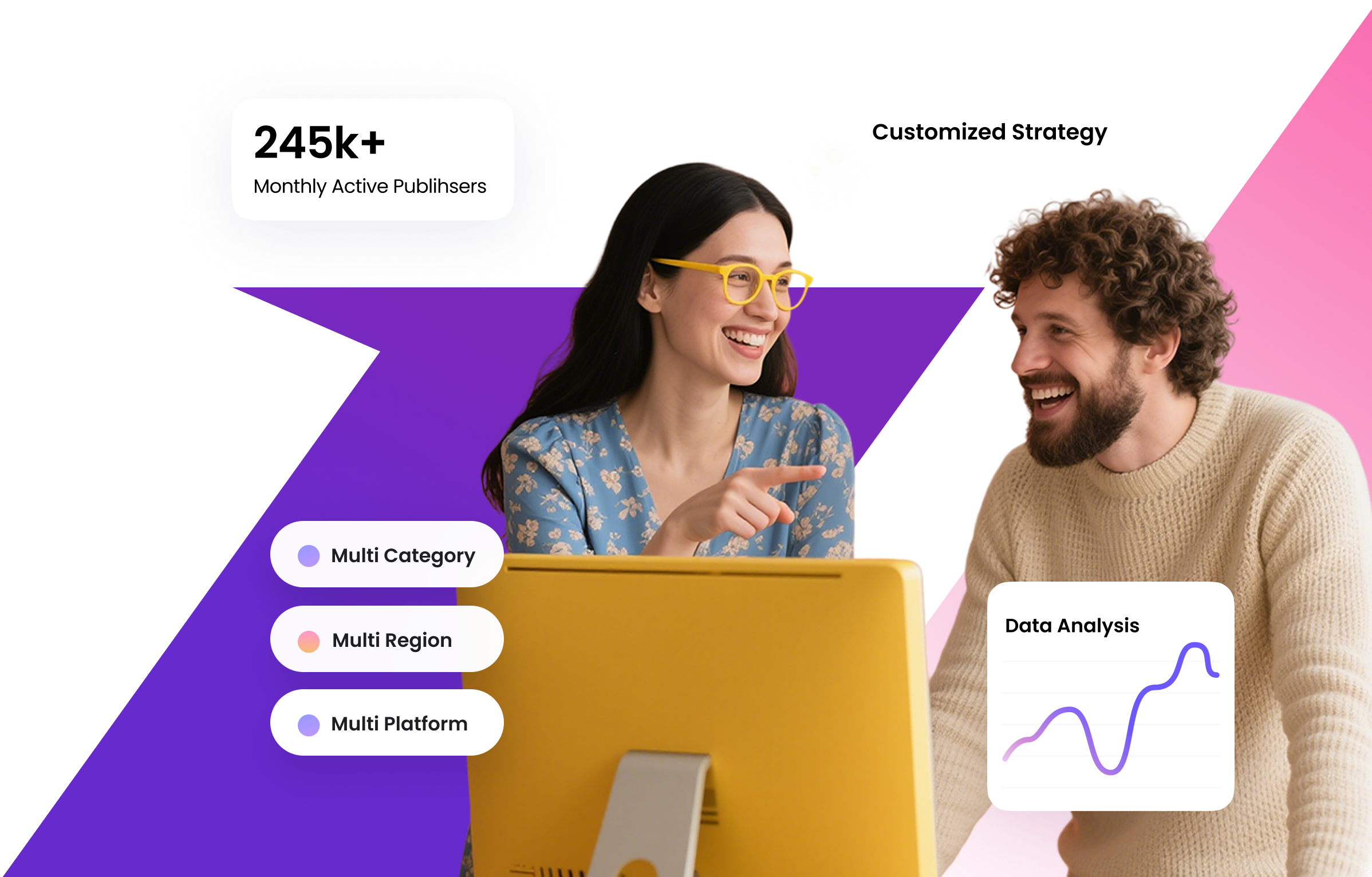 Business professionals discussing growth strategies